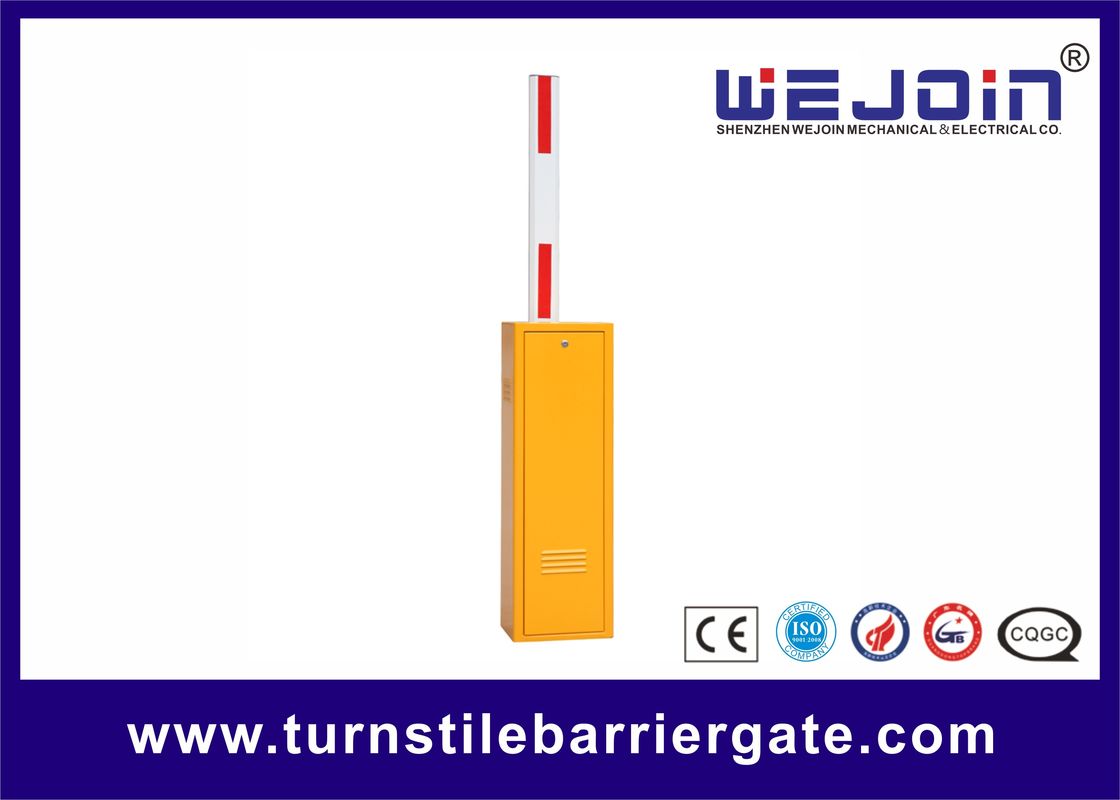 Boom Barrier Gate for Parking Systems With Loop Detector Options and Yellow Color Cabinet