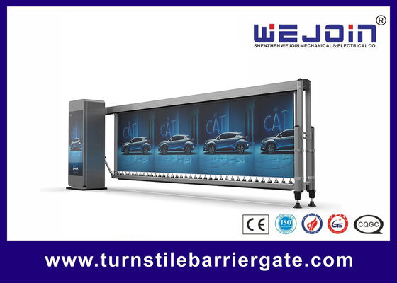 Качество  Intelligent barrier gate Advertising boom barrier 4.1 meters 3.5meters 4~8 seconds for car park barrier system Фабрика