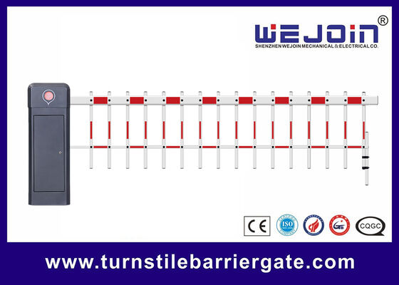 Автоматическая система шлагбаума для управления дорожным движением. Шлагбаум с двумя стрелами.
